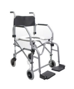 Cadeira de rodas higiênica dobrável