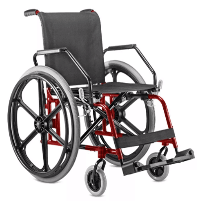 Cadeira de rodas em aço cantu
