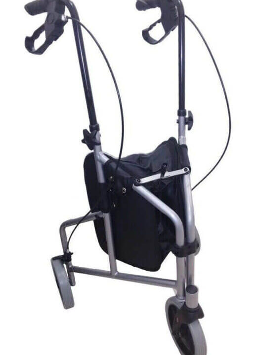 Andador 3 rodas com porta objetos