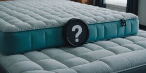 Hospital air mattress rental FAQ with bed and question marks