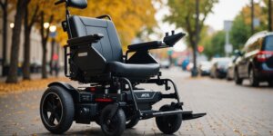 Electric wheelchair rental FAQ with a wheelchair icon