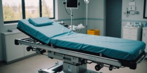 Hospital stretcher rental FAQ with a hospital bed