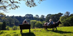Pessoa em cadeira de rodas alugada no parque