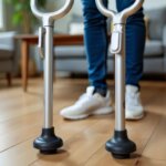 Muletas modernas com amortecedor