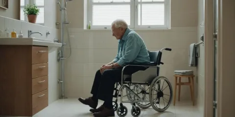 Como o aluguel de uma cadeira de banho pode fazer o Idoso tomar banho?