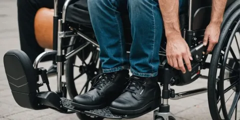 Como ajustar uma cadeira de rodas alugada para máximo conforto
