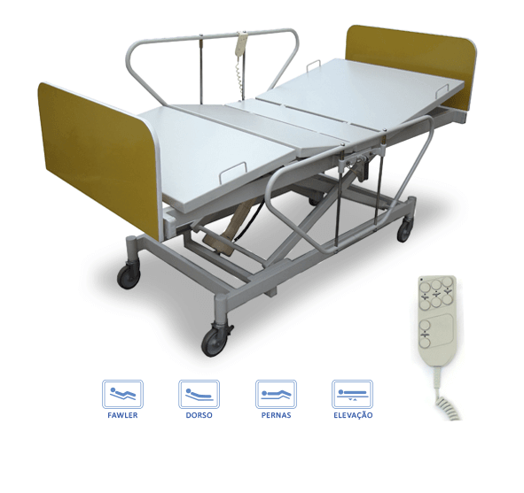 Cama hospitalar elétrica 3 movimentos